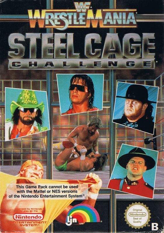 Game cover: WWF Wrestlemania: Steel Cage Challenge