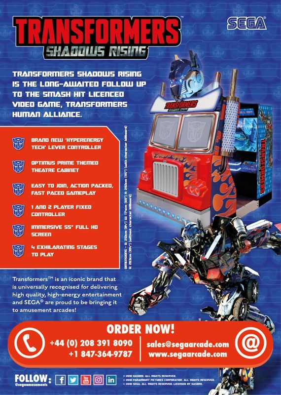 Game cover: Transformers: Shadows Rising