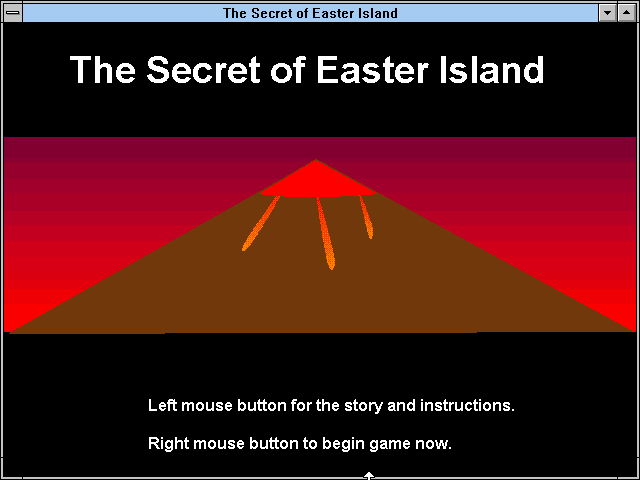 Game cover: The Secret of Easter Island