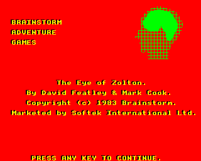 Game cover: The Eye of Zolton