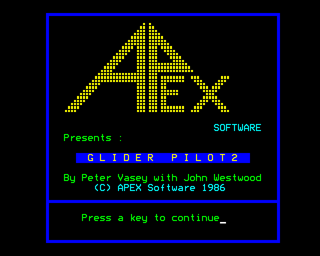 Game cover: Glider Pilot 2