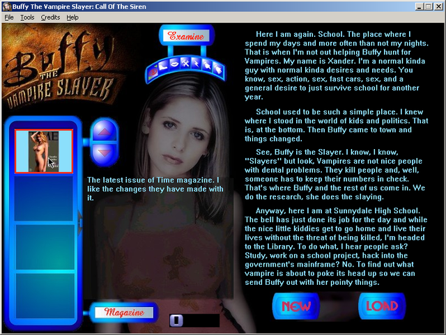 Game cover: Buffy the Vampire Slayer: Call of the Siren