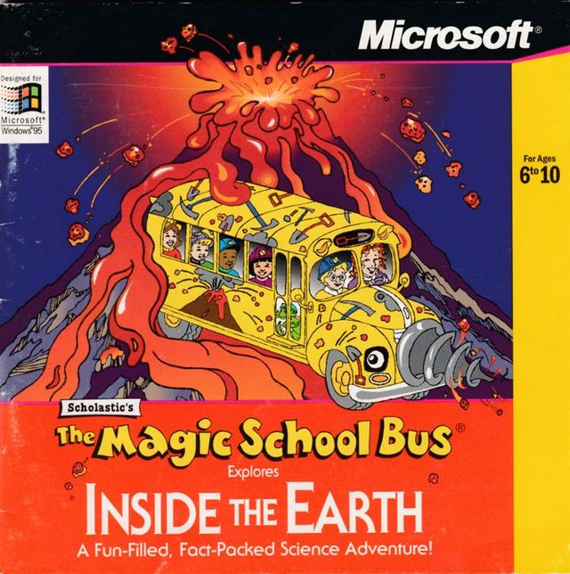 Game cover: Scholastic's The Magic School Bus Explores Inside the Earth