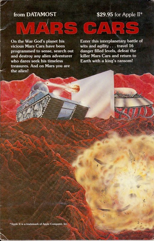 Game cover: Mars Cars