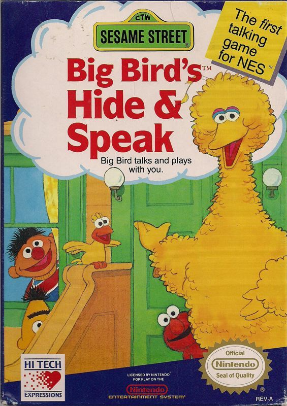 Game cover: Big Bird's Hide and Speak