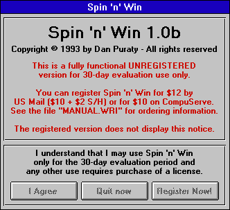 Game cover: Spin 'n' Win