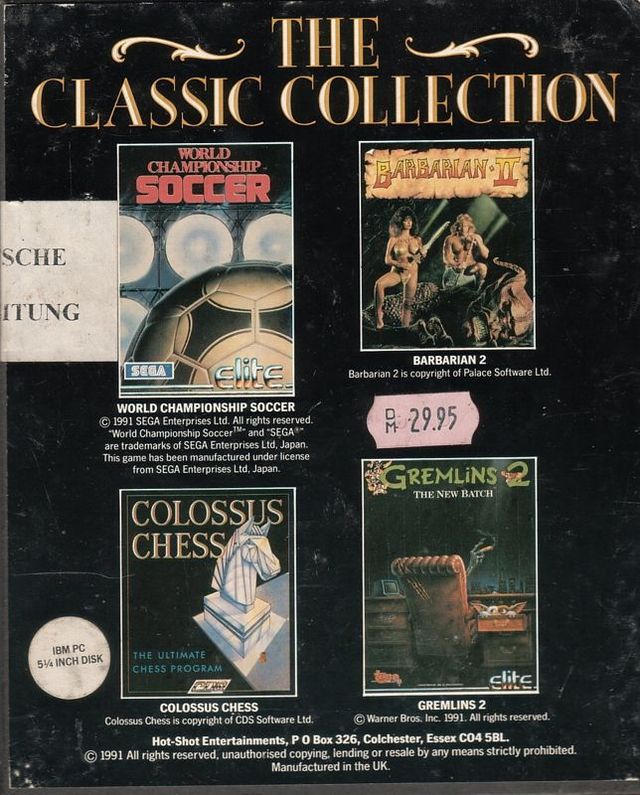 Game cover: The Classic Collection
