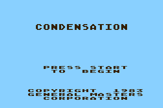 Game cover: Condensation