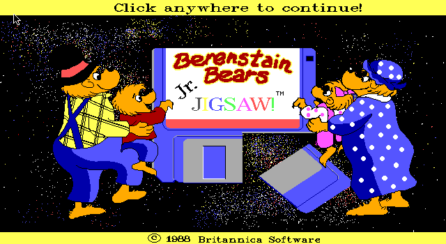 Game cover: Berenstain Bears Jr. Jigsaw