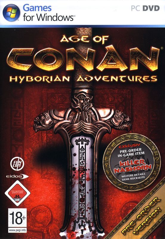 Game cover: Age of Conan: Hyborian Adventures (Pre-Order Version)