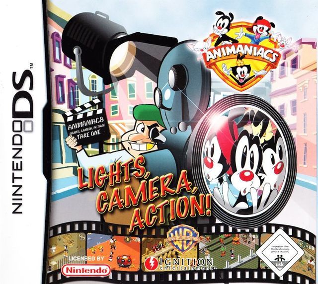 Game cover: Animaniacs: Lights, Camera, Action!
