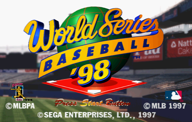 Game cover: World Series Baseball 98