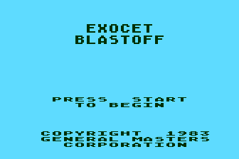 Game cover: Exocet Blastoff