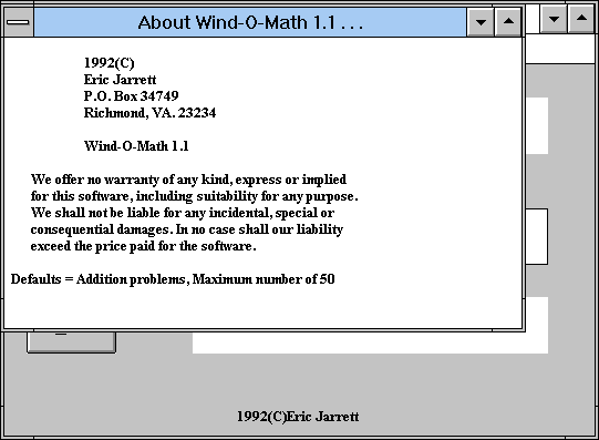 Game cover: Wind-O-Math
