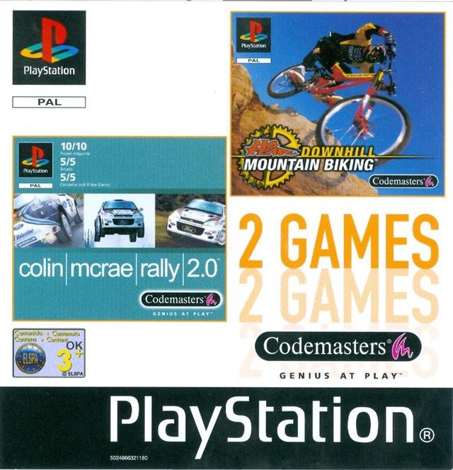 Game cover: 2 Games: Colin McRae Rally 2.0 / No Fear Downhill Mountain Biking