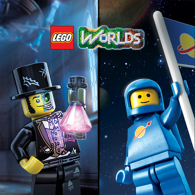 Game cover: LEGO Worlds: Classic Space Pack and Monsters Pack Bundle
