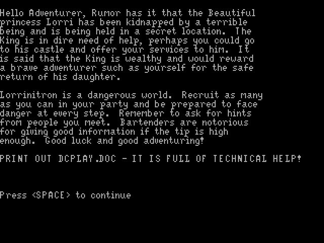 Game cover: The Rescue of Lorri in Lorrinitron