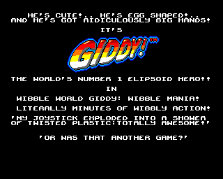 Game cover: Wibble World Giddy: Wibble Mania!