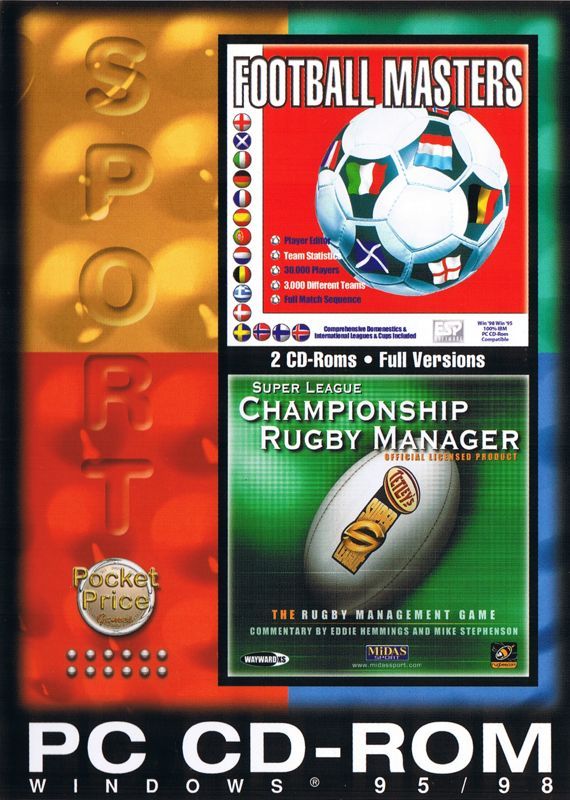 Game cover: Football Masters + Championship Rugby Manager