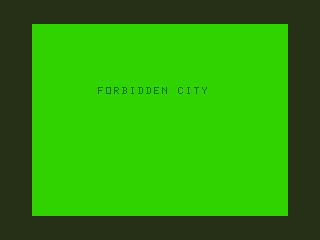 Game cover: Forbidden City