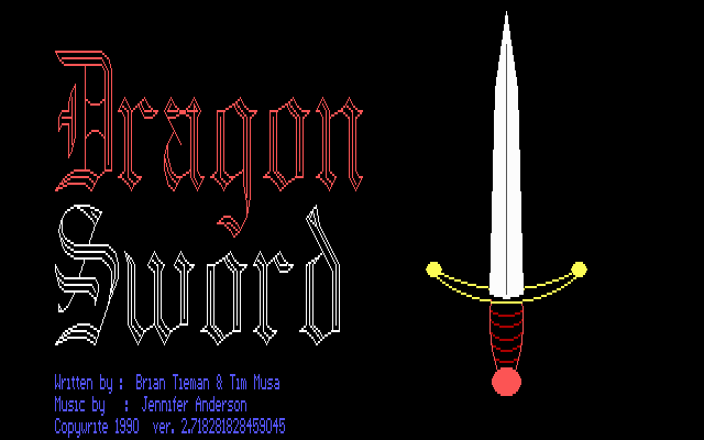 Game cover: The Dragon Sword