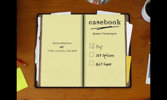 Game cover: Casebook: Episode 0 - The Missing Urn