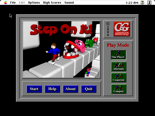 Game cover: Step On It!
