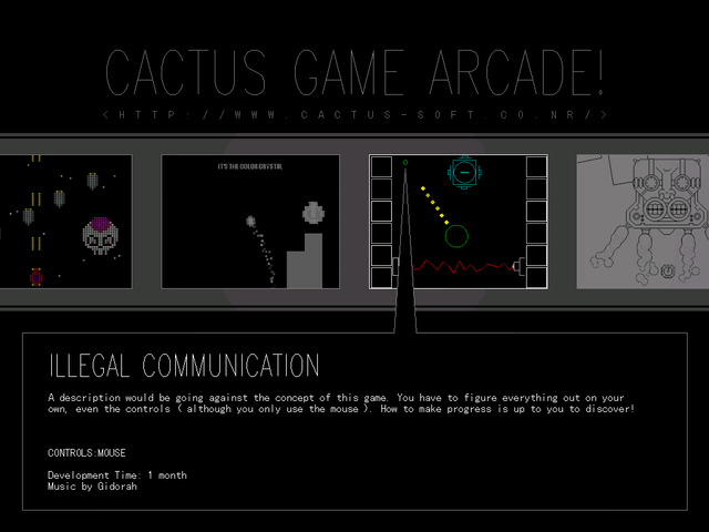 Game cover: Cactus Arcade