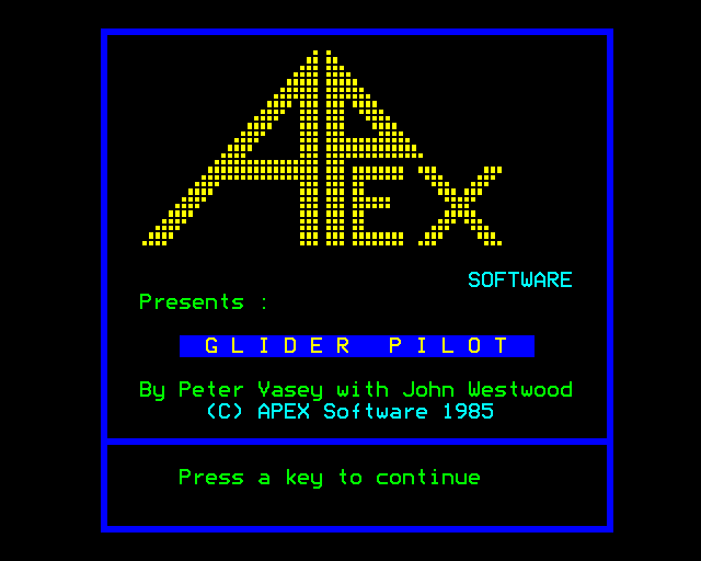 Game cover: Glider Pilot