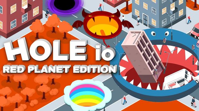 Game cover: Hole io: Red Planet Edition