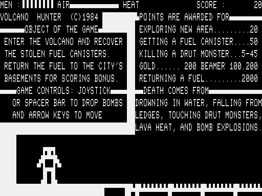 Game cover: Volcano Hunter