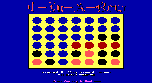Game cover: 4-In-A-Row