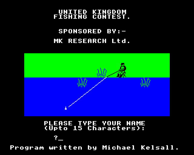 Game cover: Fishing