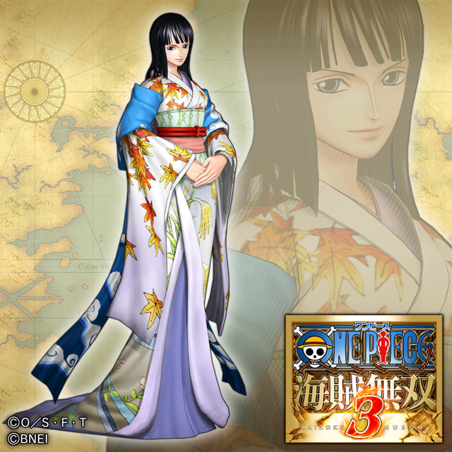 Game cover: One Piece: Pirate Warriors 3 - Additional Costume: Robin (Kimono)