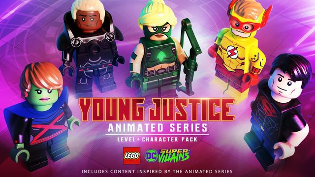 Game cover: LEGO DC Super-Villains: Young Justice Animated Series - Level + Character Pack