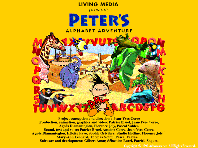 Game cover: Peter's Alphabet Adventure