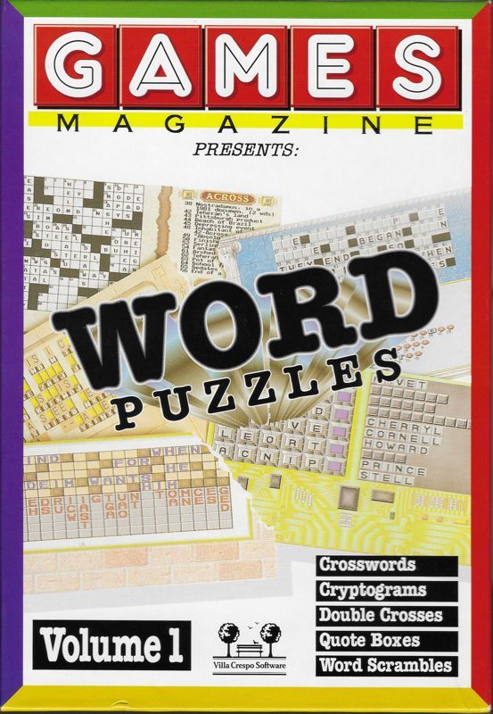 Game cover: Games Magazine Presents: Word Puzzles, Volume 1