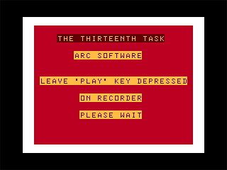 Game cover: The Thirteenth Task