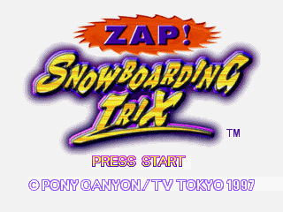 Game cover: Zap! Snowboarding Trix