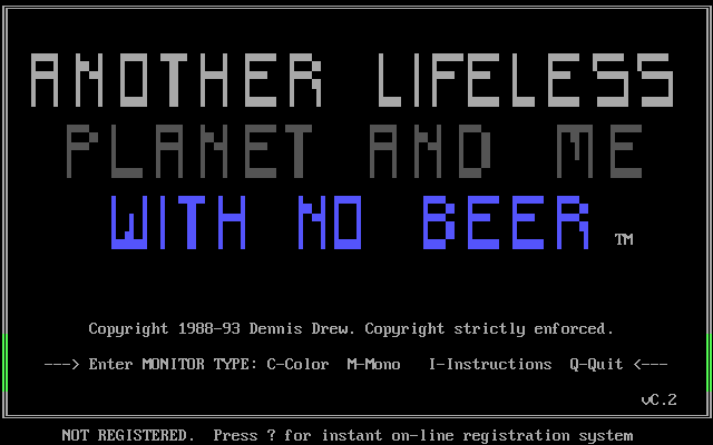 Game cover: Another Lifeless Planet and Me With No Beer