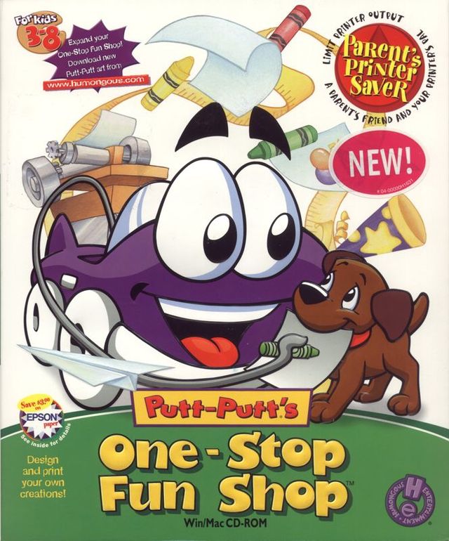 Game cover: Putt-Putt's One-Stop Fun Shop