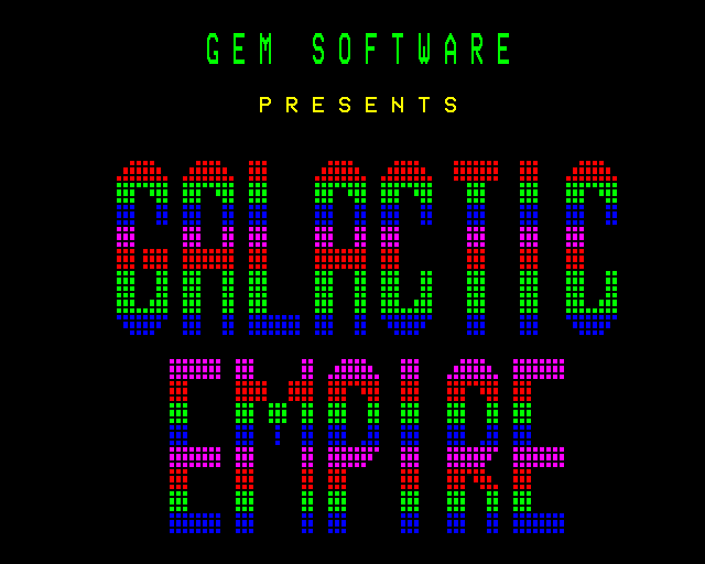 Game cover: Galactic Empire