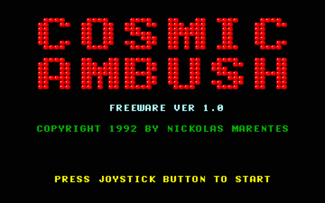 Game cover: Cosmic Ambush