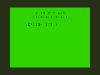 Game cover: A–Z Chase