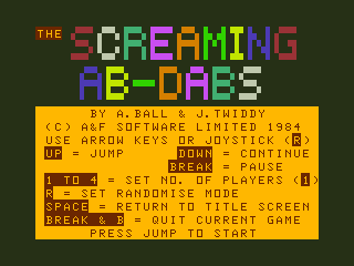 Game cover: Screaming Abdabs