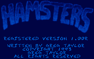 Game cover: Hamsters