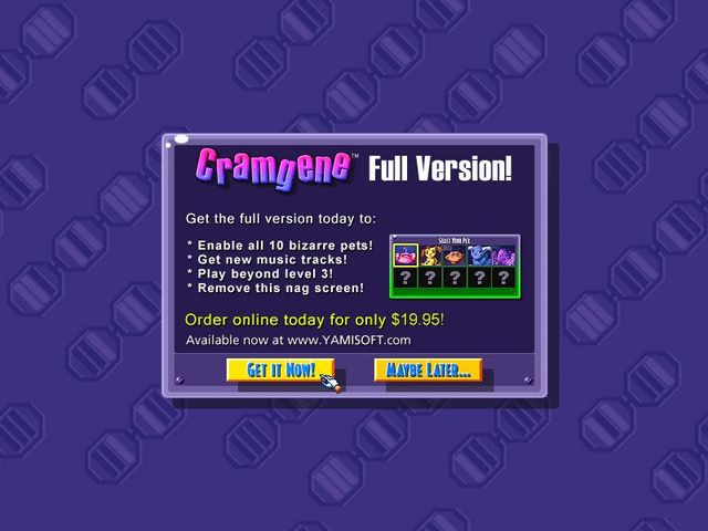 Game cover: Cramgene