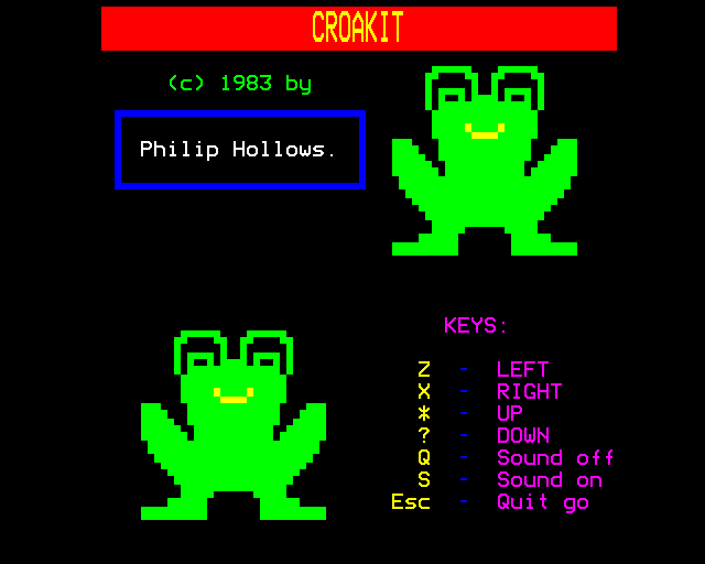 Game cover: Croakit