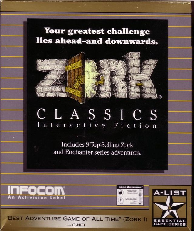 Game cover: Zork Classics: Interactive Fiction