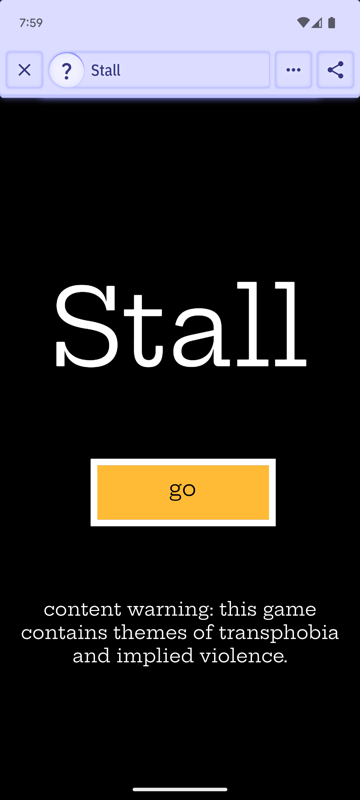 Game cover: Stall
